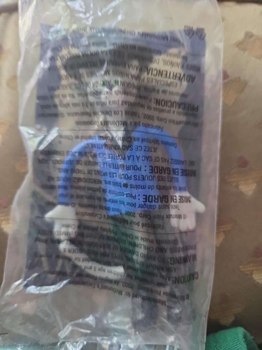 McDonald's 2002 Pinnochio Set 1/6 Cat Unopened